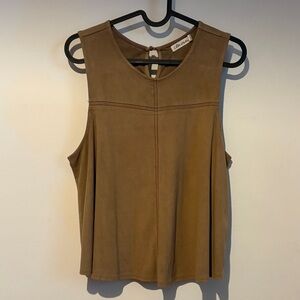 Chloe & Katie Brown Sleeveless Tank Top